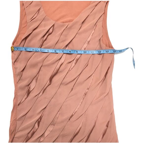 Ann Taylor Tank Top Ruffle Layer Sleeveless Shell XSP Women's Petite Career Top - Picture 4 of 7